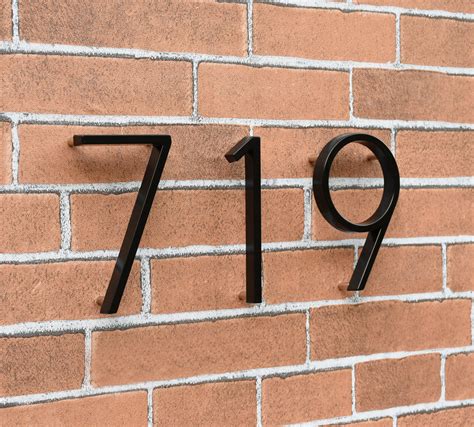 modern house numbers 5 inch